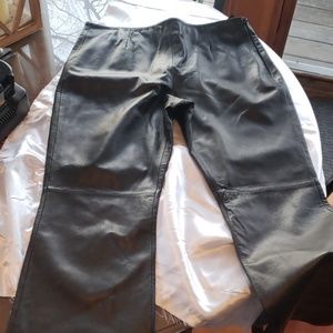 Black Leather Pants